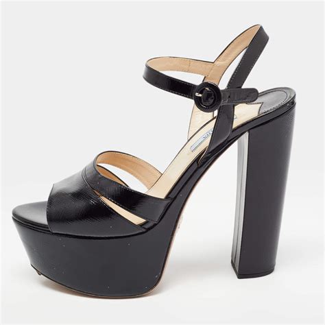 prada vernice heels|Prada ladies sandals.